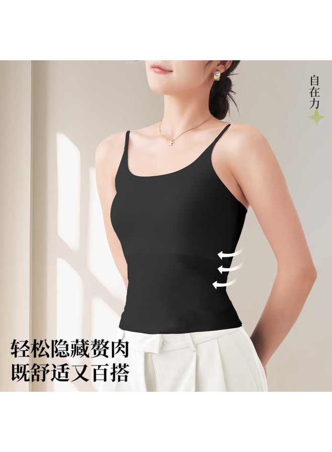 Fenton women's Round Neck Wide Strap Camisole - Wear Alone Or Layer, Side Coverage, Essential Basic Top - Image 5