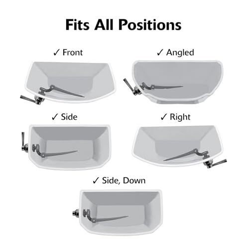 Korky 6054BP StrongARM Tank Lever Universal to Fit Front Angled Side Left and Right Mount Toilets, Chrome, Simple Style - Image 5