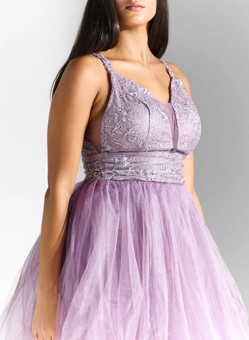 Ella Limited Edition Lace Bodice Tulle Dress