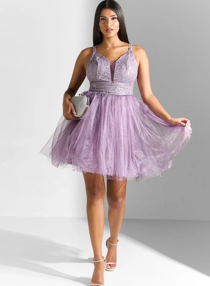 Ella Limited Edition Lace Bodice Tulle Dress