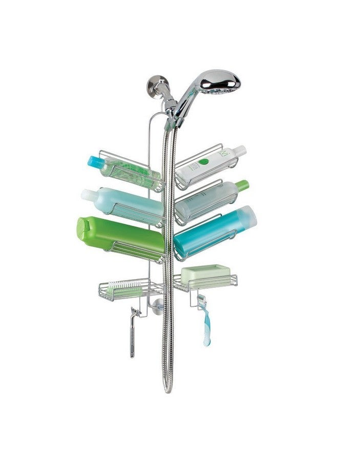 IDesign iDesign Steel Hanging Shower Caddy, The Verona Collection - 25” x 14” x 4”, Silver  - Image 3
