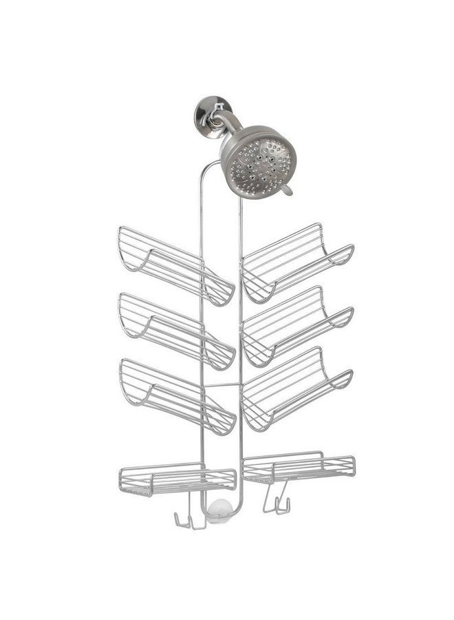IDesign iDesign Steel Hanging Shower Caddy, The Verona Collection - 25” x 14” x 4”, Silver  - Image 1