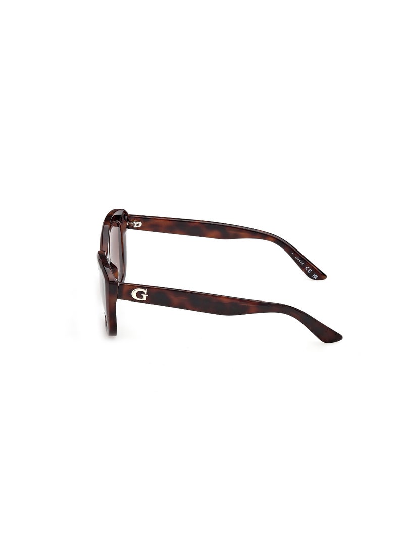 GUESS FULL RIM FEMALE SQUARE BROWN INJECTED SUNGLASSES - Image 2