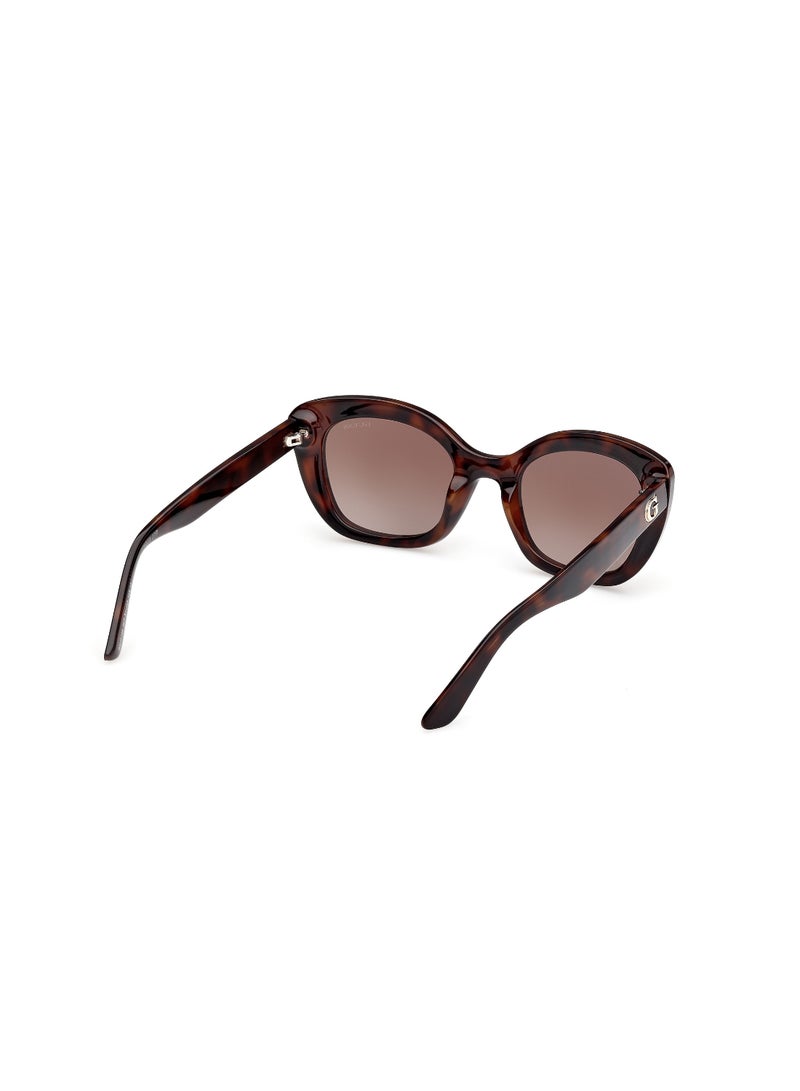 GUESS FULL RIM FEMALE SQUARE BROWN INJECTED SUNGLASSES - Image 5