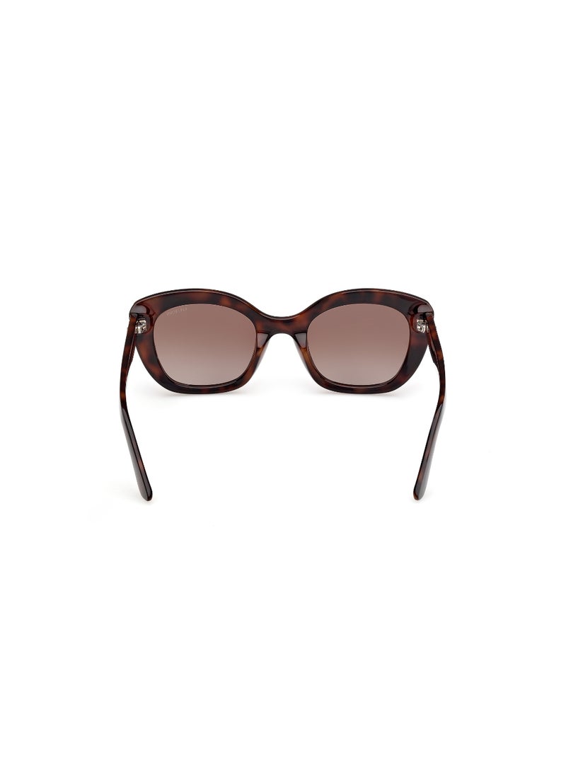 GUESS FULL RIM FEMALE SQUARE BROWN INJECTED SUNGLASSES - Image 4