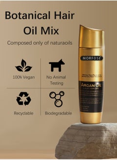 MORFOSE Argan Oil Luxury Hair Care, Hair Growth Essence to Restore Shine & Prevent Split Ends for Dry, Damaged Hair, Effective Unisex Hair Treatment, 100 ml  - Image 2