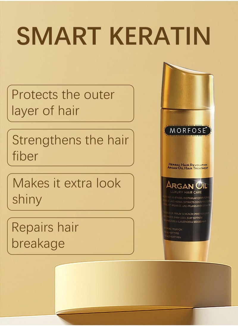 MORFOSE - Argan Oil Luxury Hair Care, Hair Growth Essence to Restore Shine & Prevent Split Ends for Dry, Damaged Hair, Effective Unisex Hair Treatment, 100 ml - Image 1