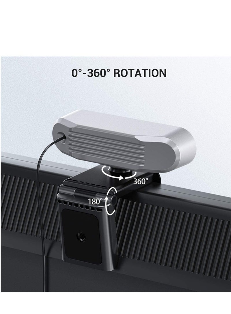 Gasin USB Computer Webcam Built-in Microphone Web HD Digital Live Desktop Laptop Online Class Video Conferencing（1080P) - Image 5