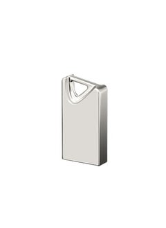 BURAQ SZ3 USB 2.0 High-Speed Car USB Flash Drives With Triangle Buckle, Capacity: 8GB(White)  - Image 1