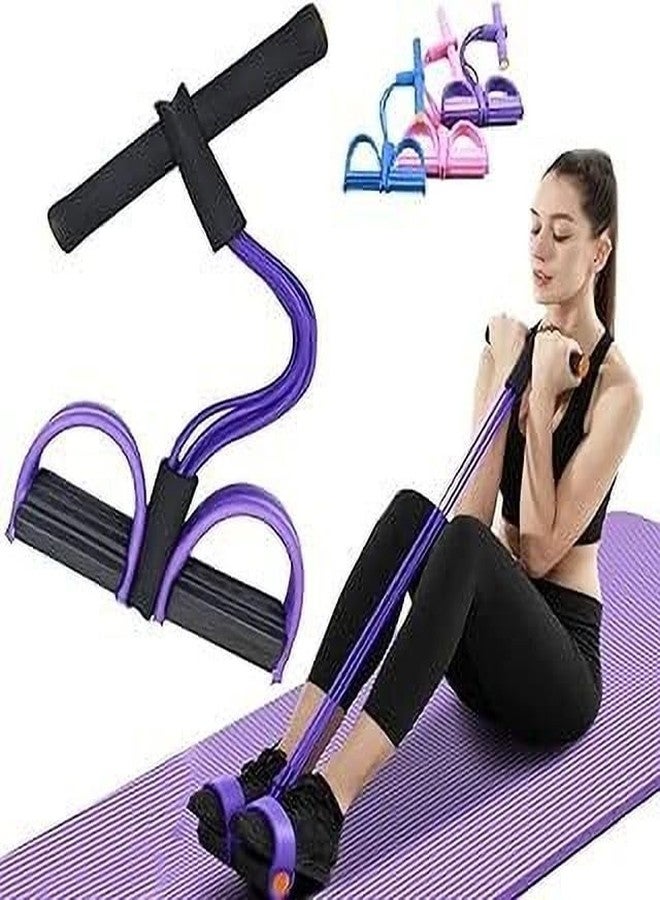 YMD Waist Reducer, Pull Rope Exerciser Resistance Tube (Multicolor) - Image 1