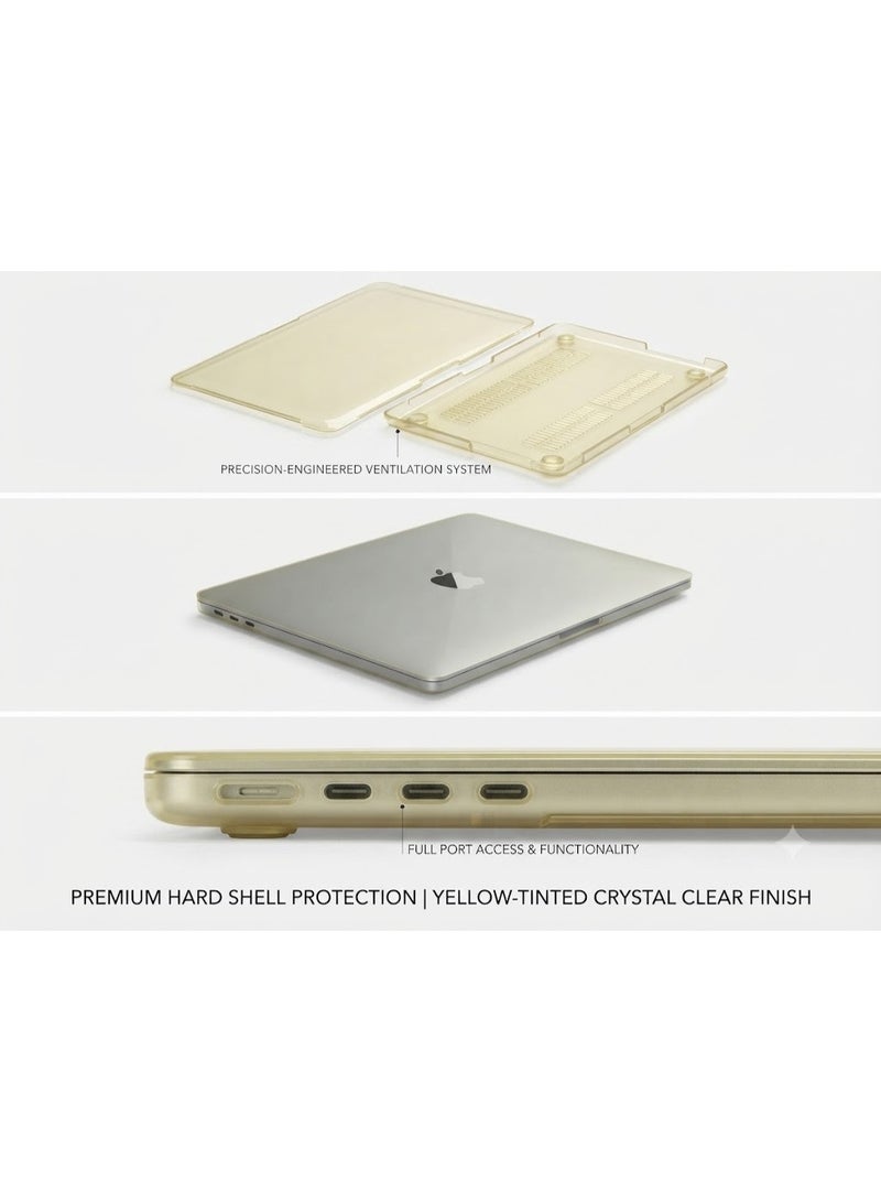 EYEZOOP MacBook Air 13.6-inch Transparent Hard Shell Case Compatible with MacBook Air 13.6-inch Slim Snap-On Protective Laptop Cover with Anti-Scratch Protection & Ventilation - Image 2