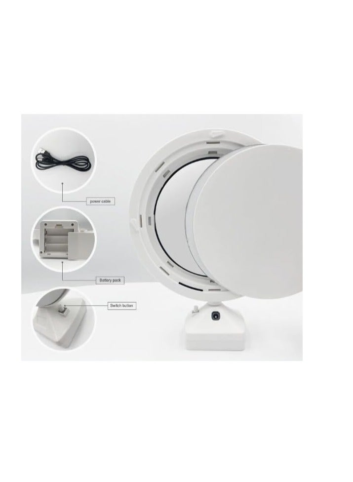 مرآة سحرية مضيئة بإطار LED لإضافة لمسة عصرية لديكور منزلك بتصميم دائري - Image 3