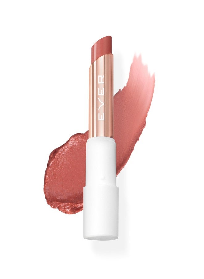 بلسم إيفر سموث للعناية بالشفاه بالكولاجين والببتيدات - بتلة ناعمة بلون وردي محايد، زيت جوز الهند، زيت الأرغان، زيت الكاميليا، الببتيدات وزبدة الشيا، نباتي وخالٍ من القسوة على الحيوانات - Image 1