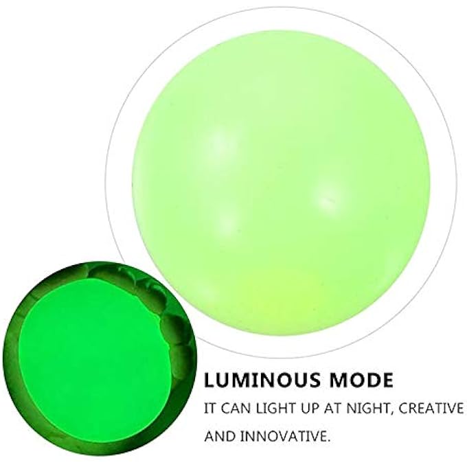 Labymos 4Pcs Stick Wall Balls Sticky orescent Ceiling Ball Target Ball -stress Decompression Toy - Image 4