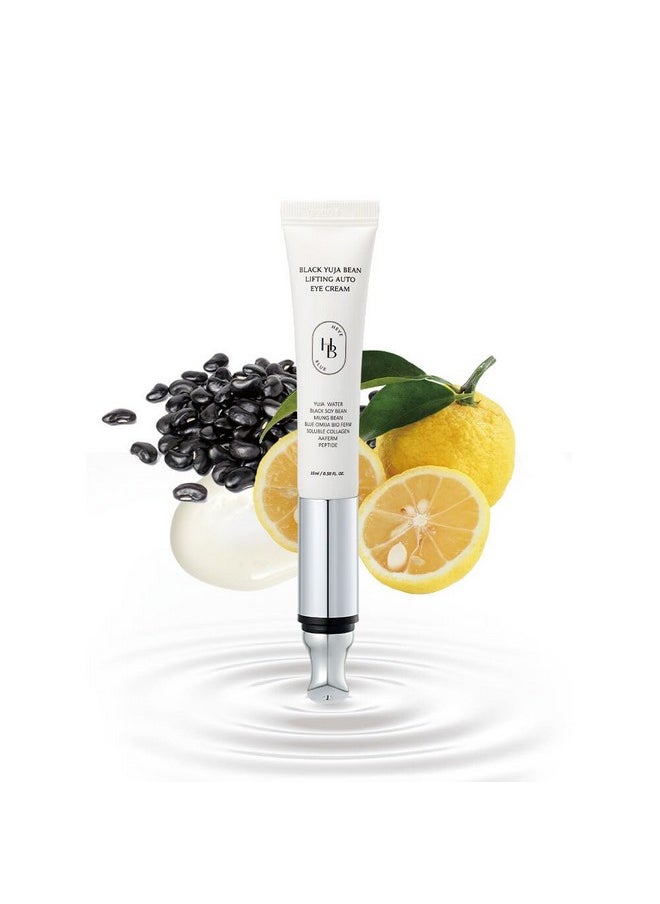 HEVEBLUE HEVEBLUE Black Yuja Bean Lifting Auto Eye Cream - Sensitive Skin, Vegan, Hypoallergenic, Korean Skincare, Wrinkle Care Device, Vibration Face Massage, Anti Aging, Collagen, Vibrating  - Image 1