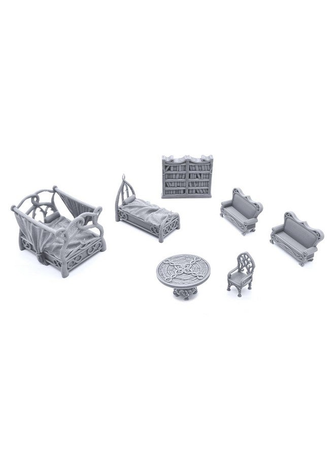 EnderToys Elegant Furniture by Printable Scenery, 3D Printed Tabletop RPG Scenery and Wargame Terrain 28mm Miniatures - Image 1