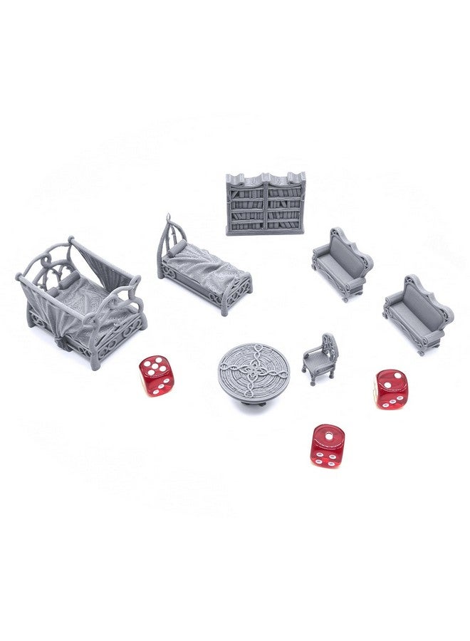 EnderToys Elegant Furniture by Printable Scenery, 3D Printed Tabletop RPG Scenery and Wargame Terrain 28mm Miniatures - Image 2