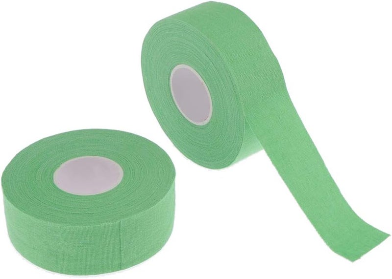klarako 2 Rolls Cotton Cloth Antiskid Sports Tape for Hockey Baseball Bat - 1 Inch Wide, 11 Yards Long - Varies of Colors - Image 1