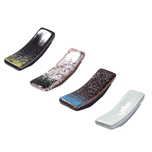BOSILI 4 Pieces Japanese Chopstick Holders Ceramic Chopstick Rest - Image 1