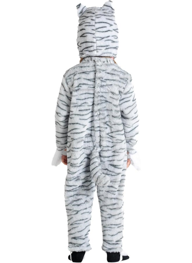 Ciao زي قطة مرخص من ترودي للأطفال من 2-3 سنوات - بدلة قطة فاخرة مع سترة وقبعة | زي حيوانات للجنسين | زي قطة لطيف للهالوين، الحفلات والصور - Image 2