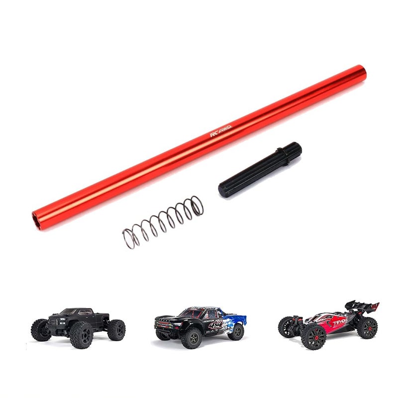 RCAWD Alum 205MM Center Driveshaft for ARRMA Big Rock Senton Typhon 3S BLX Upgrade Parts Red - Image 2