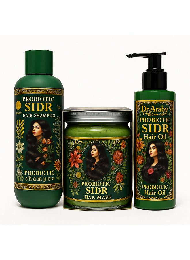 DR ARABY Dr. Araby's Sidr and Probiotic Hair Strengthening Kit - Image 1