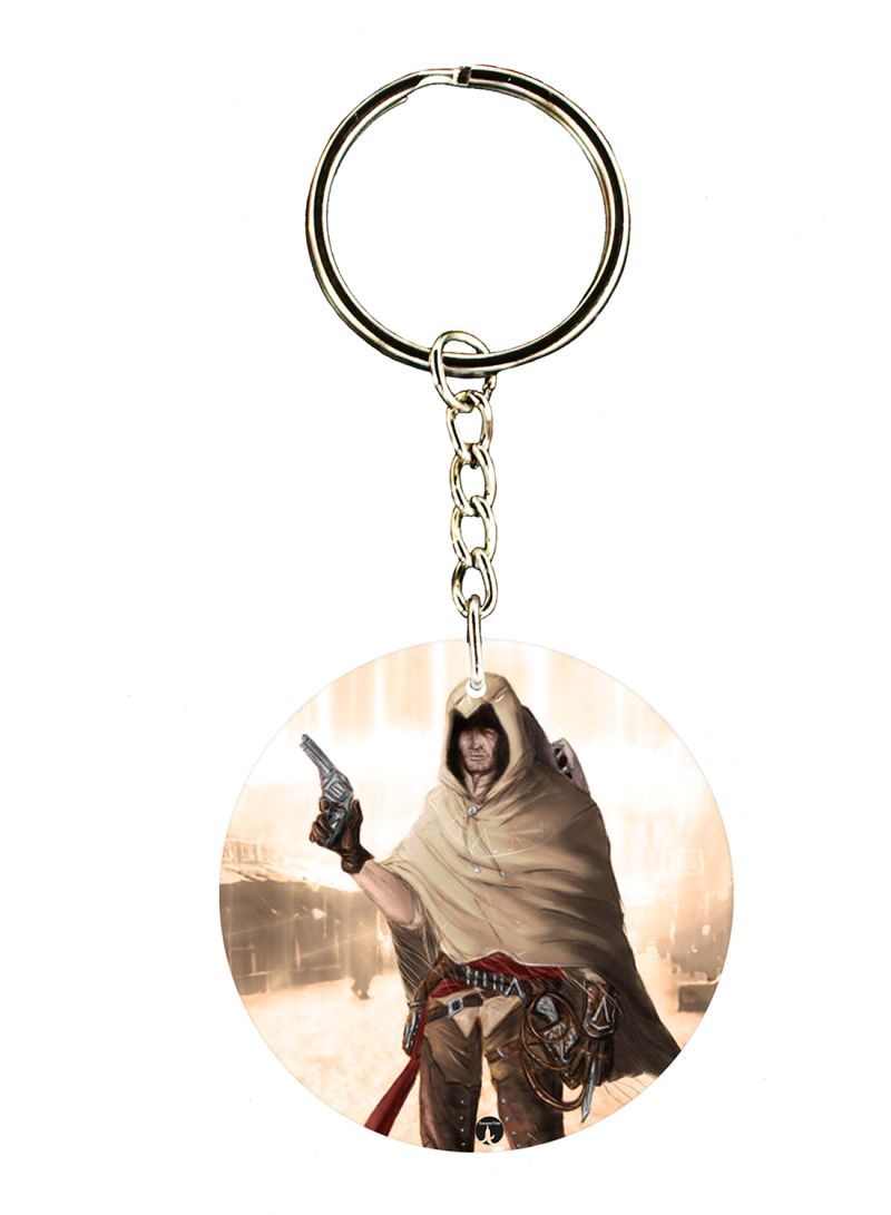 RKN Keychain Of The Video Game Assasin's Creed ( 2 Sides)