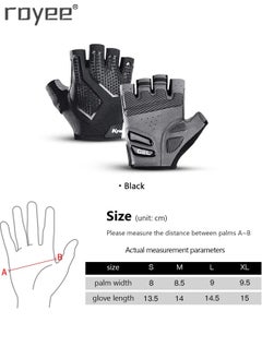 Royee Summer Cycling Gloves Bike Gloves for Men and Women, Breathable Half Finger Mountain Bike Gloves, Liquid Silica Gel Pad Anti-Slip and Shock-Absorbing Bicycle Gloves  - Image 4