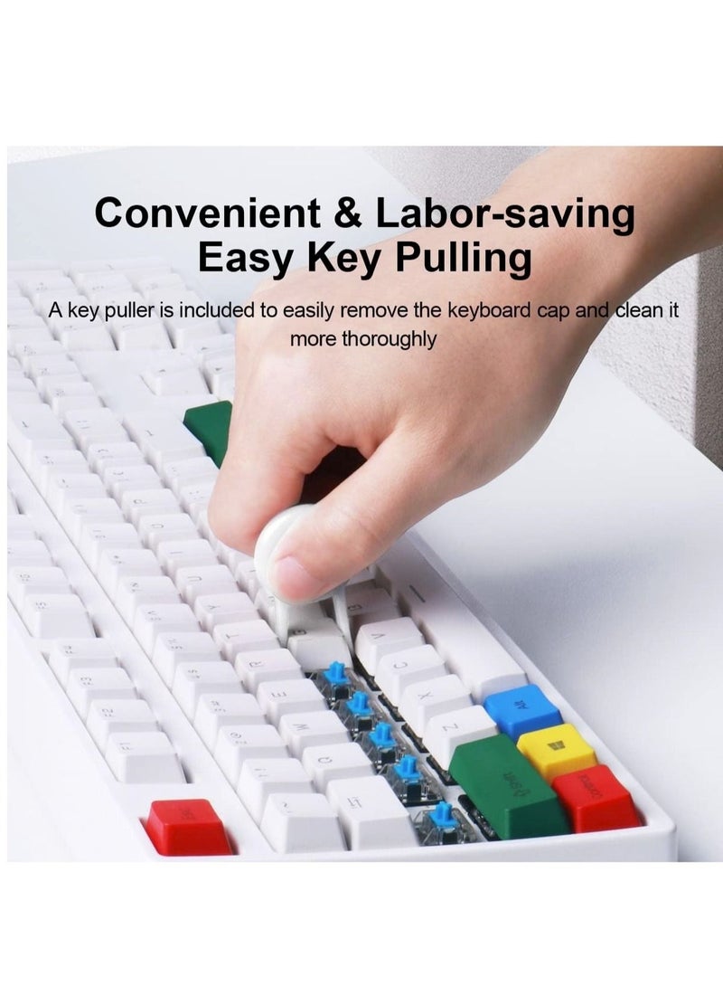 LEDIN 5 in 1 Cleaning Soft Brush Keyboard Cleaner Multi-Function Computer Cleaning Tools Kit Corner Gap Duster Keycap Puller Remover Multi Brush for PC Laptop Airpods Pro Camera Lens (Grey) - Image 4