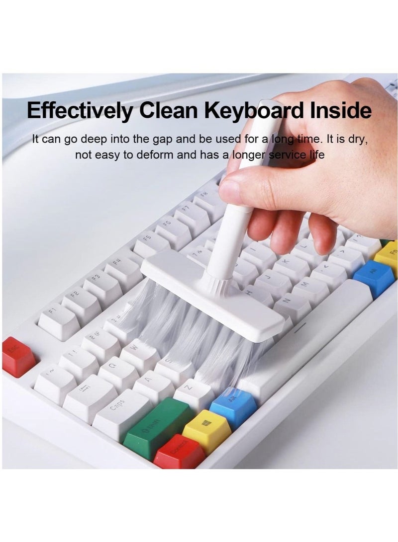 LEDIN 5 in 1 Cleaning Soft Brush Keyboard Cleaner Multi-Function Computer Cleaning Tools Kit Corner Gap Duster Keycap Puller Remover Multi Brush for PC Laptop Airpods Pro Camera Lens (Grey) - Image 2