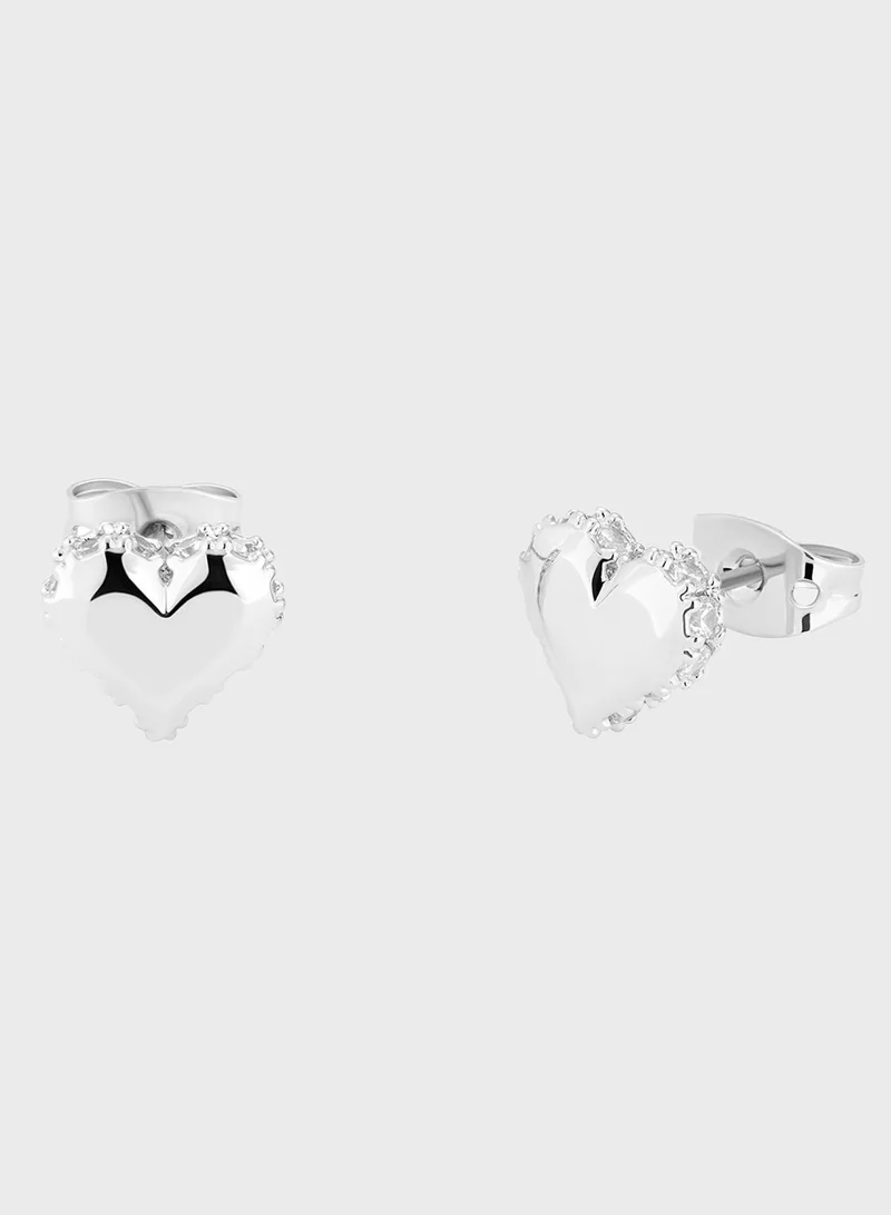 Ted Baker Sparkle Heart Stud Earrings