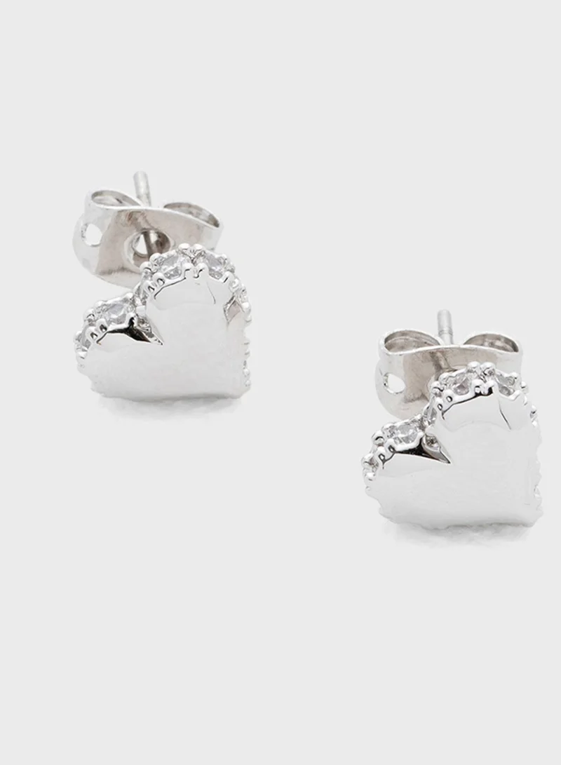 Ted Baker Sparkle Heart Stud Earrings
