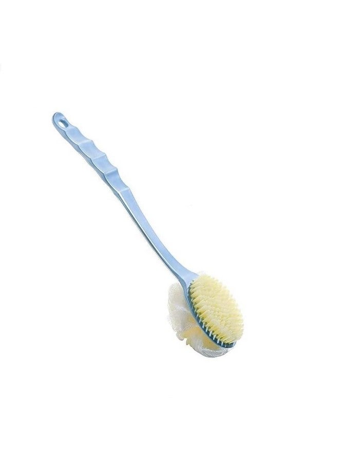 N M Z 2 in 1Loofah body brush/Back Body Bath Brush with Bristles and Loofah/Massage Brush For Men & Women (Multi Colour)(Pack of 1) - Image 1
