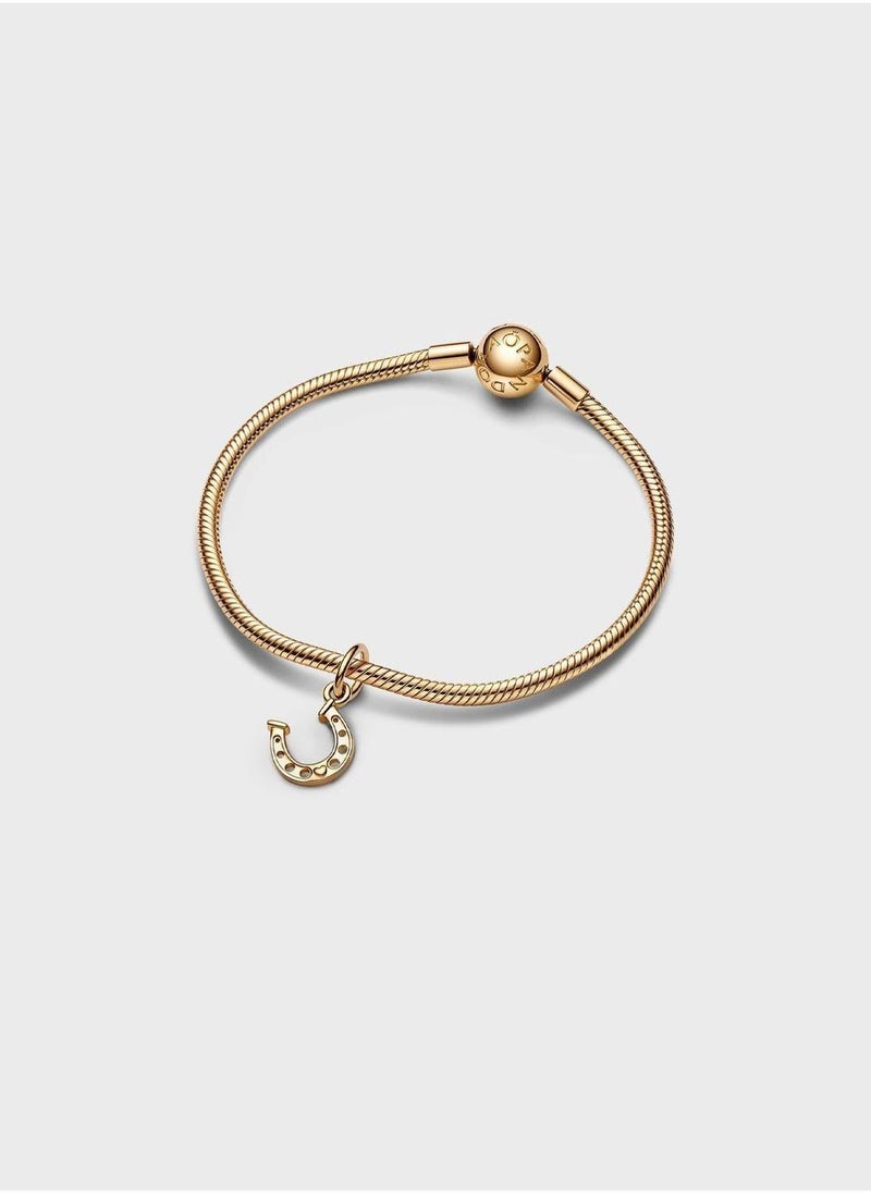 PANDORA Lucky Horseshoe Dangle Charm  - Image 3