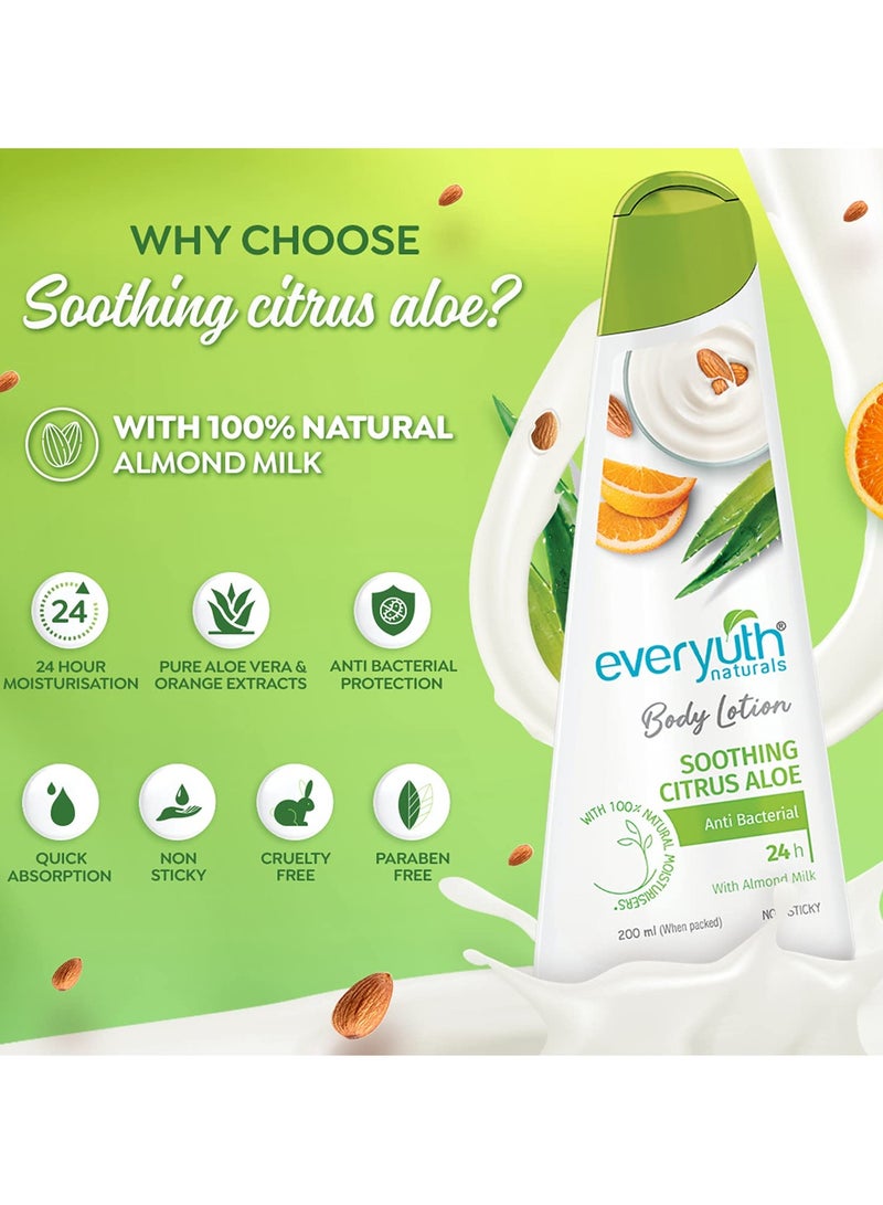 إيفريوث لوشن الجسم إيفريوث ناتشورالز المهدئ بالحمضيات والصبار 200 مل - Image 2