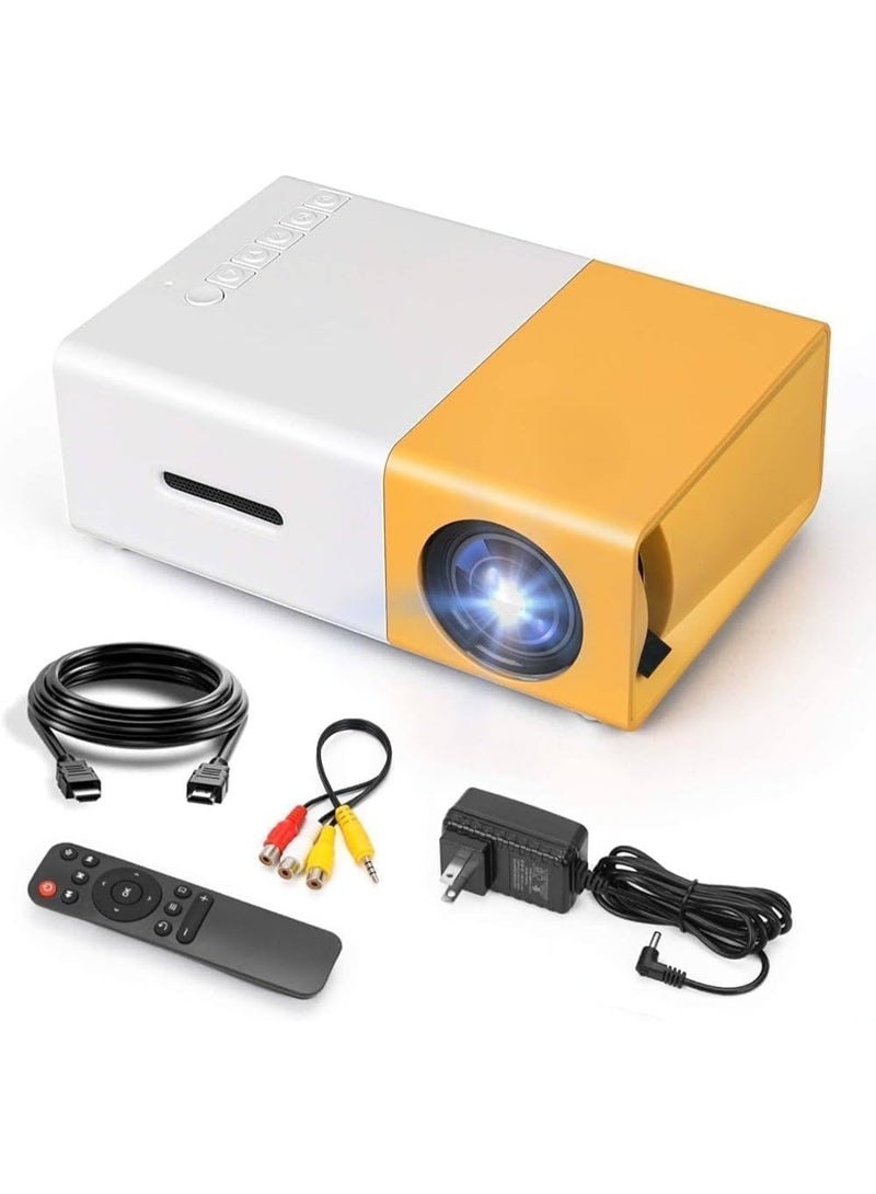 Mini Portable Projector YG-300 , 1080P Full HD Video Projector Built in HIFI Speaker Compatible with HDMI, USB, Audio, TF Card, AV and Remote Control, Home Theater Movie Projector Compatible with iOS/Android - Image 1
