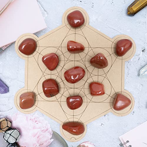 Hindcraft Red Jasper Moonstone Tumbled Stones - Reiki Chakra Healing - Decorative Pebbles & Vase Fillers - Tumble Stone for Jewellery, Reiki Healing, Vastu Correction - Home Office Decor (250 Gram) - Image 5