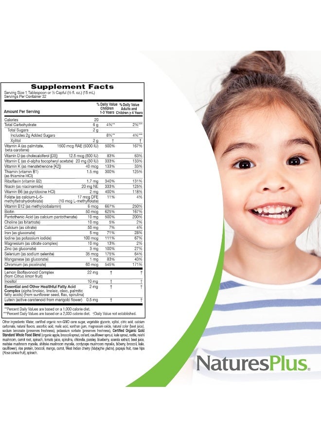 NaturesPlus Natures Plus Animal Parade Gold Children's Liquid Multivitamin - 16 fl oz, Pack of 2 - Natural Tropical Berry Flavor - Gluten Free, Vegan - 64 Total Servings - Image 5