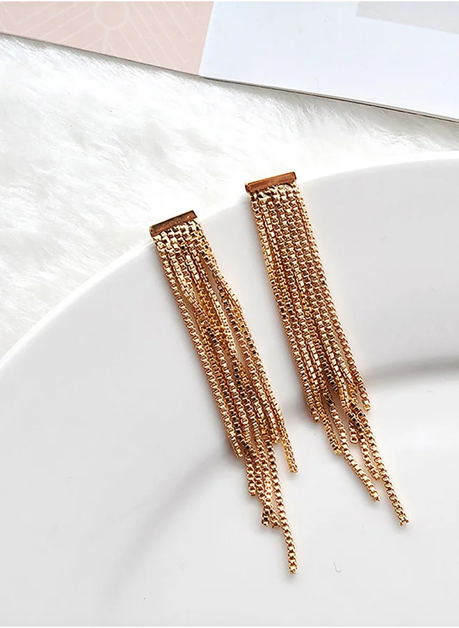 تايك تو Textured Tasseled Earrings