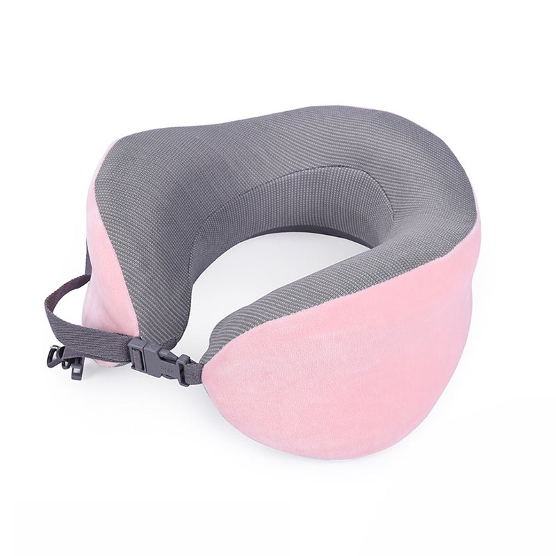 U-Shaped Pillow Memory Foam Storage Travel Pillow Portable U-Shaped Neck Pillow Aircraft Pillow Nap Pillow Printable Logo - Image 1