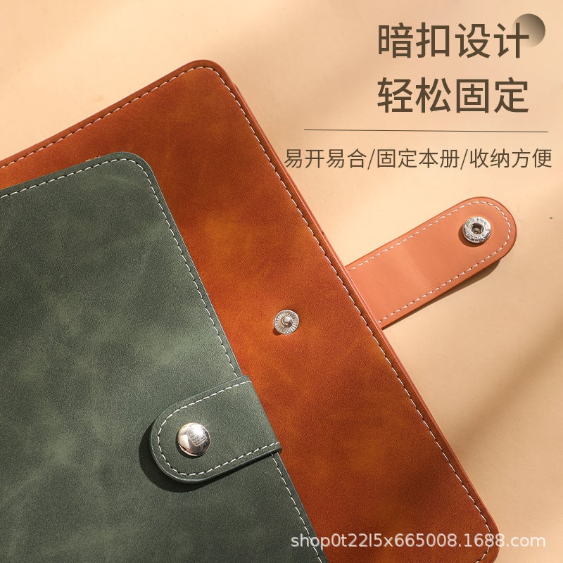 A6 Loose-Leaf Book Cash Budget Book A7 Notebook Soft Leather Pu Hand Book A5 Loose-Leaf Folder Shell - Image 4