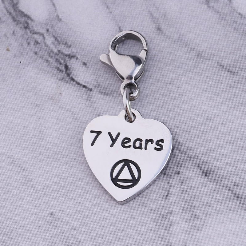 FEELMEM AA Recovery Jewelry AA Sobriety Charm Zipper Pull Alcohol Anonymities Gifts Sober Sobriety Charm Sobriety Gifts - Image 3