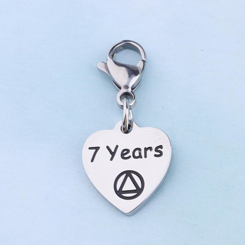 FEELMEM AA Recovery Jewelry AA Sobriety Charm Zipper Pull Alcohol Anonymities Gifts Sober Sobriety Charm Sobriety Gifts - Image 2