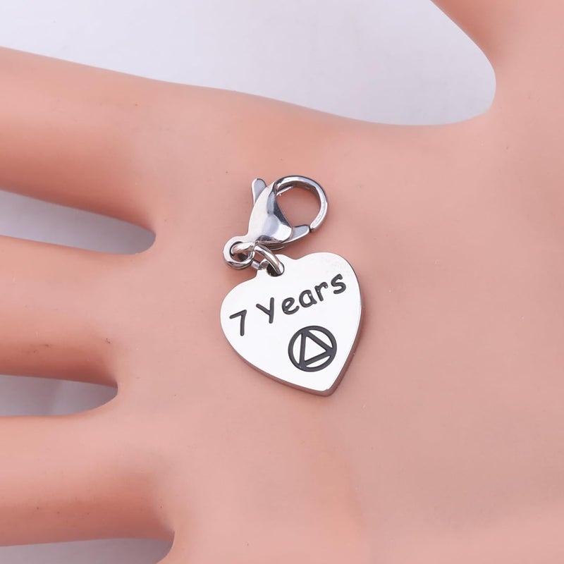 FEELMEM AA Recovery Jewelry AA Sobriety Charm Zipper Pull Alcohol Anonymities Gifts Sober Sobriety Charm Sobriety Gifts - Image 1