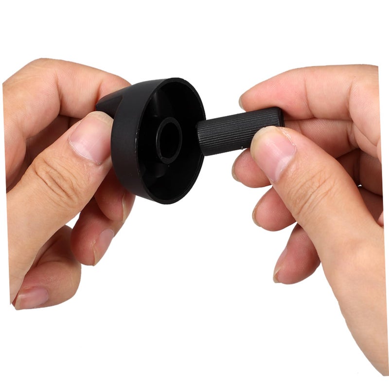 Black Oven Control Knobs With Adapters For Gas And Electric Stoves Easy Installation Kitchen Safety Upgrade - Image 4