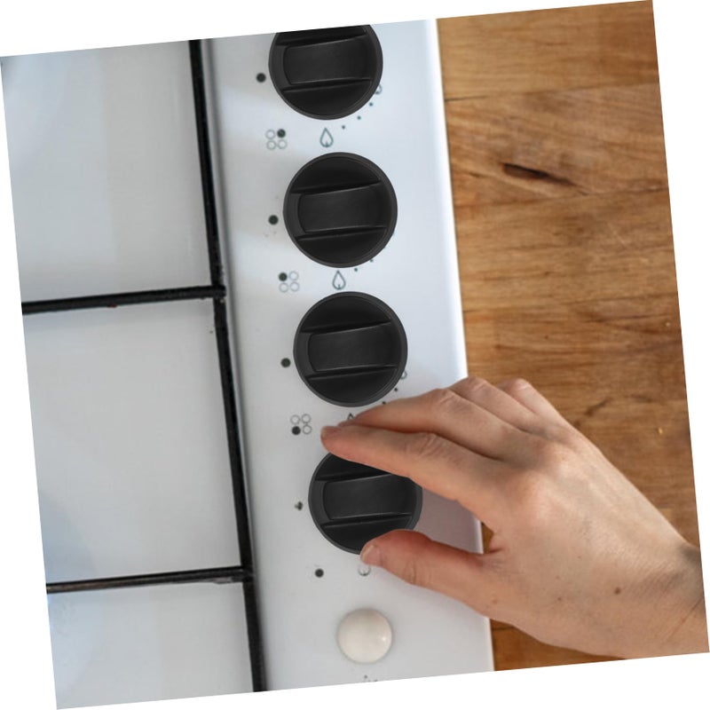 Black Oven Control Knobs With Adapters For Gas And Electric Stoves Easy Installation Kitchen Safety Upgrade - Image 5