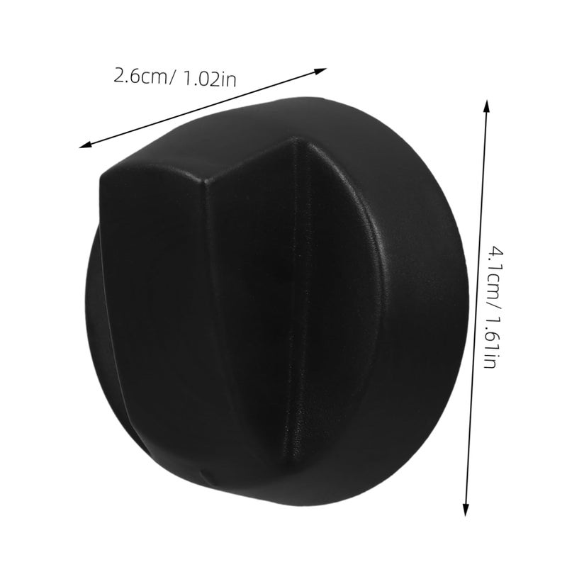 Black Oven Control Knobs With Adapters For Gas And Electric Stoves Easy Installation Kitchen Safety Upgrade - Image 3