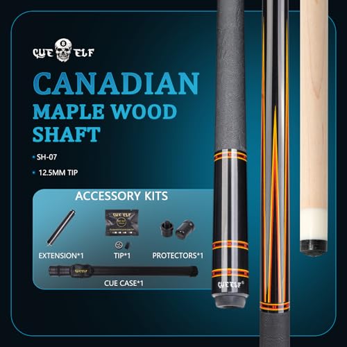 CUEELF Pool Cue Stick Low Deflection HandMade Inlay Billiard Cue Professional Billiard Pool Cue Sticks for Adults - Image 3