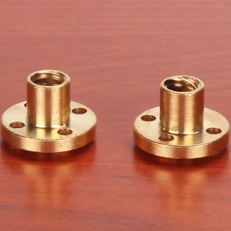 Childweet 4pcs Copper Trapezoidal Nut for Stepper Motor Printer Lead Screw Wear Resistant Easy to Use Golden - Image 5