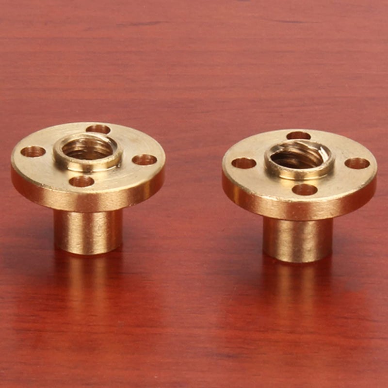 Childweet 4pcs Copper Trapezoidal Nut for Stepper Motor Printer Lead Screw Wear Resistant Easy to Use Golden - Image 4